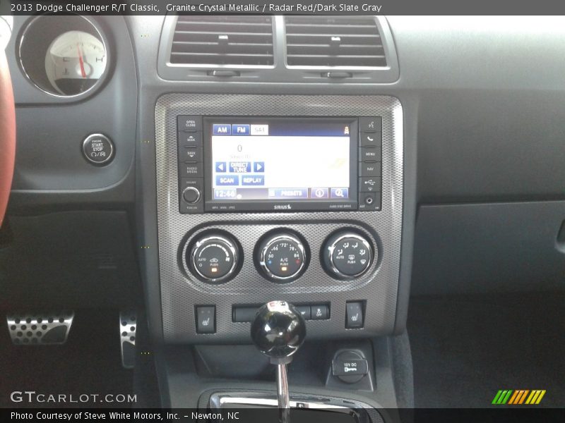 Granite Crystal Metallic / Radar Red/Dark Slate Gray 2013 Dodge Challenger R/T Classic