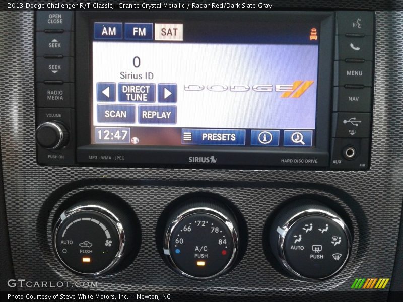 Granite Crystal Metallic / Radar Red/Dark Slate Gray 2013 Dodge Challenger R/T Classic