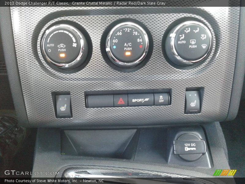 Granite Crystal Metallic / Radar Red/Dark Slate Gray 2013 Dodge Challenger R/T Classic
