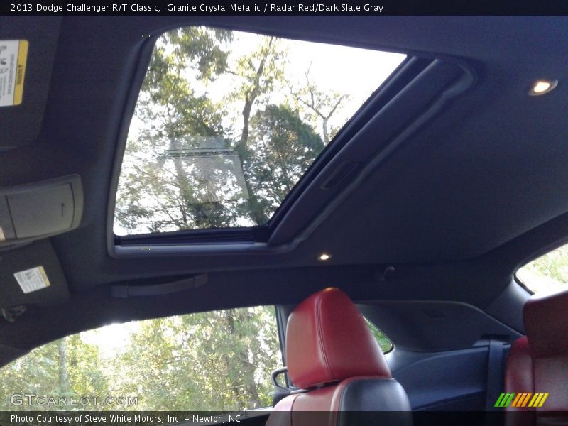 Granite Crystal Metallic / Radar Red/Dark Slate Gray 2013 Dodge Challenger R/T Classic