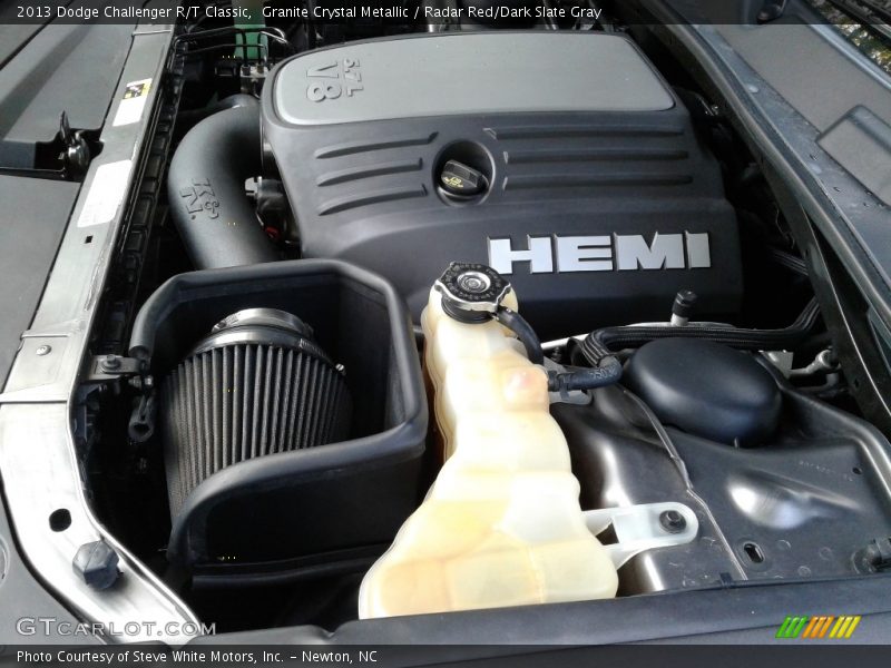 Granite Crystal Metallic / Radar Red/Dark Slate Gray 2013 Dodge Challenger R/T Classic