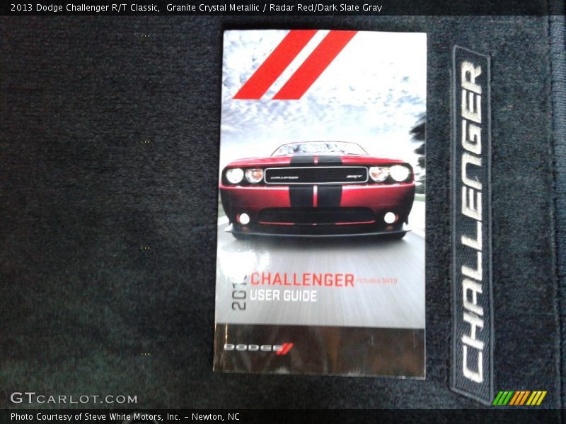 Granite Crystal Metallic / Radar Red/Dark Slate Gray 2013 Dodge Challenger R/T Classic