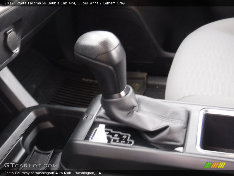 Super White / Cement Gray 2017 Toyota Tacoma SR Double Cab 4x4