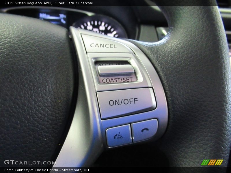 Super Black / Charcoal 2015 Nissan Rogue SV AWD