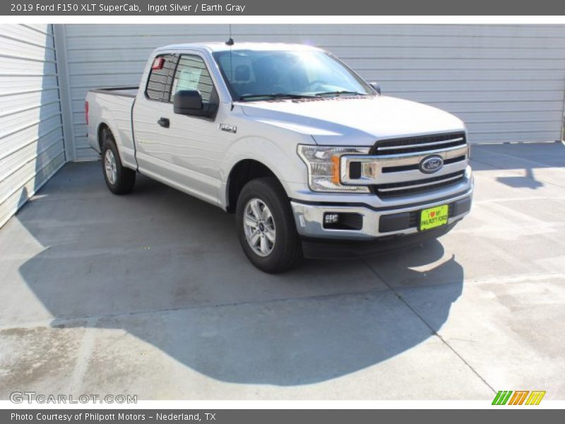 Ingot Silver / Earth Gray 2019 Ford F150 XLT SuperCab