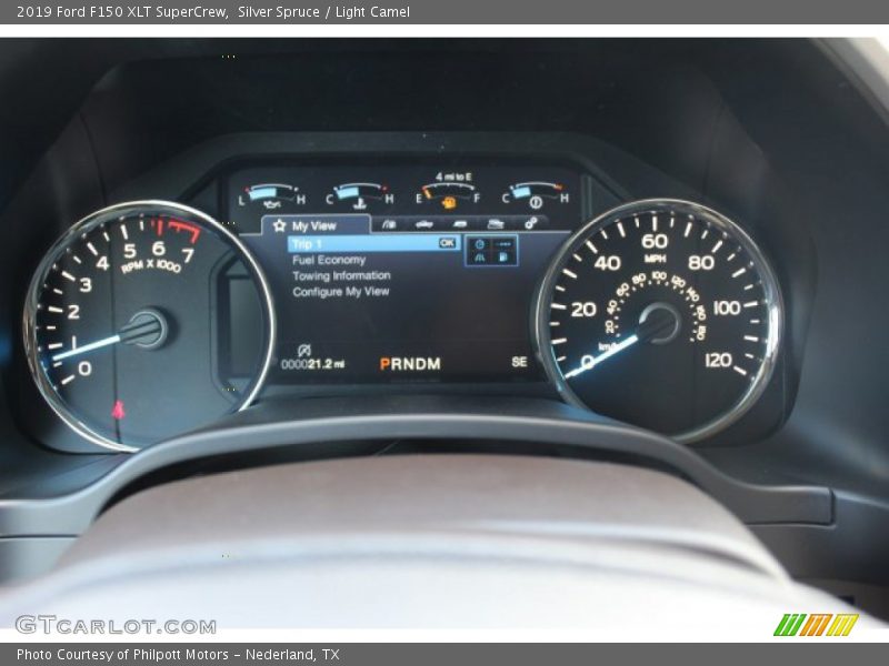 Silver Spruce / Light Camel 2019 Ford F150 XLT SuperCrew