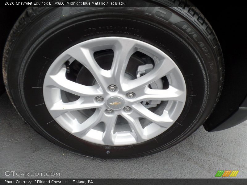 Midnight Blue Metallic / Jet Black 2020 Chevrolet Equinox LT AWD