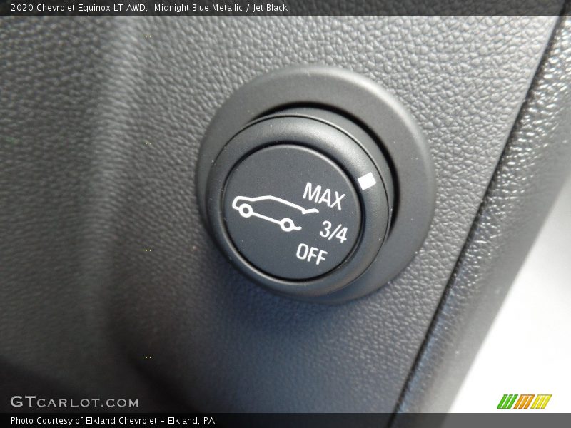 Midnight Blue Metallic / Jet Black 2020 Chevrolet Equinox LT AWD