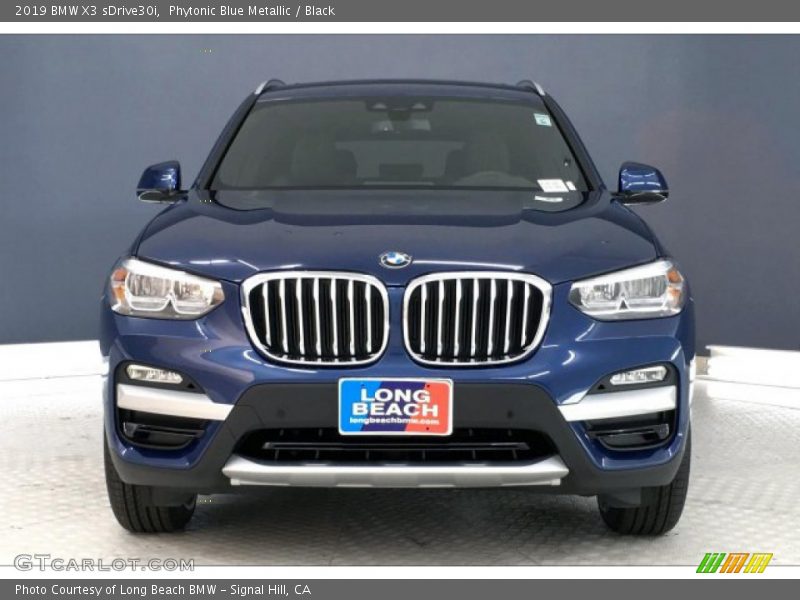 Phytonic Blue Metallic / Black 2019 BMW X3 sDrive30i