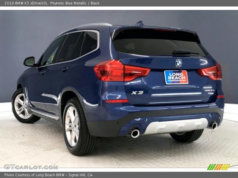 Phytonic Blue Metallic / Black 2019 BMW X3 sDrive30i