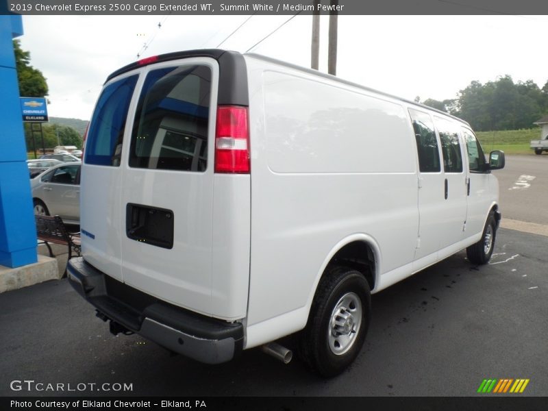 Summit White / Medium Pewter 2019 Chevrolet Express 2500 Cargo Extended WT