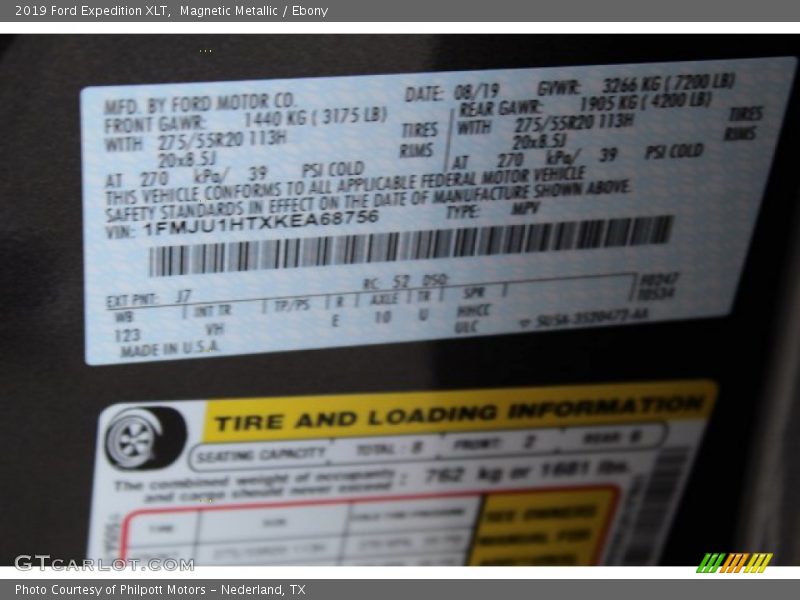 Magnetic Metallic / Ebony 2019 Ford Expedition XLT