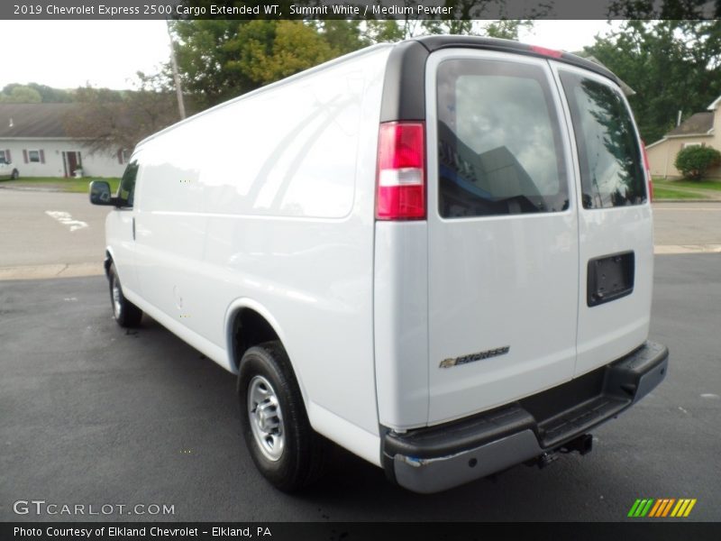 Summit White / Medium Pewter 2019 Chevrolet Express 2500 Cargo Extended WT