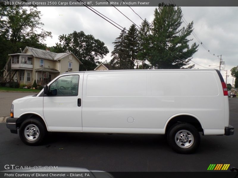 Summit White / Medium Pewter 2019 Chevrolet Express 2500 Cargo Extended WT