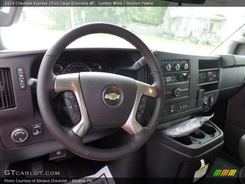 Summit White / Medium Pewter 2019 Chevrolet Express 2500 Cargo Extended WT