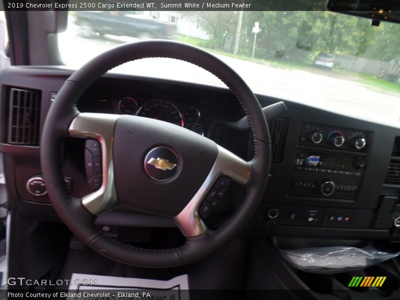 Summit White / Medium Pewter 2019 Chevrolet Express 2500 Cargo Extended WT