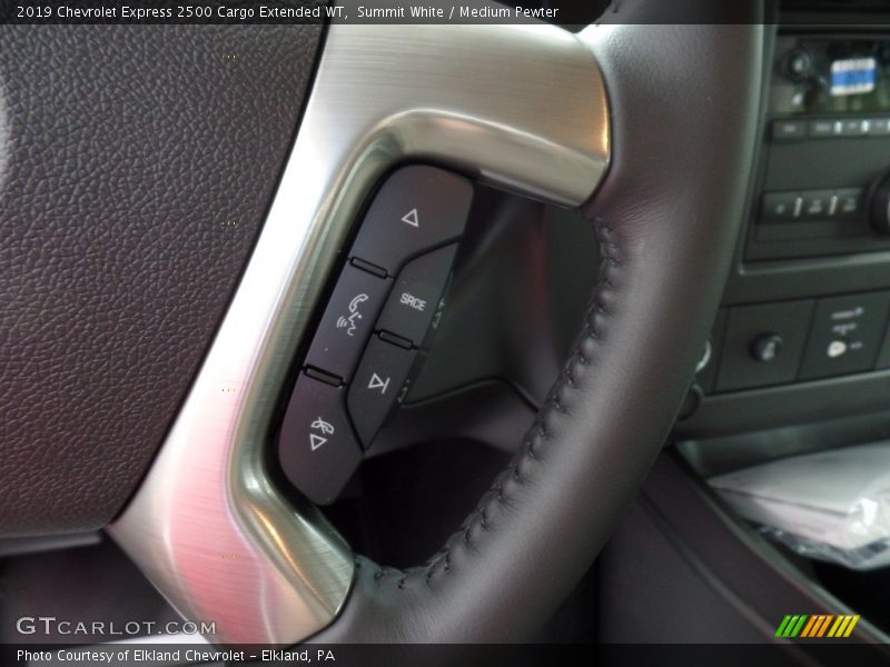 Summit White / Medium Pewter 2019 Chevrolet Express 2500 Cargo Extended WT