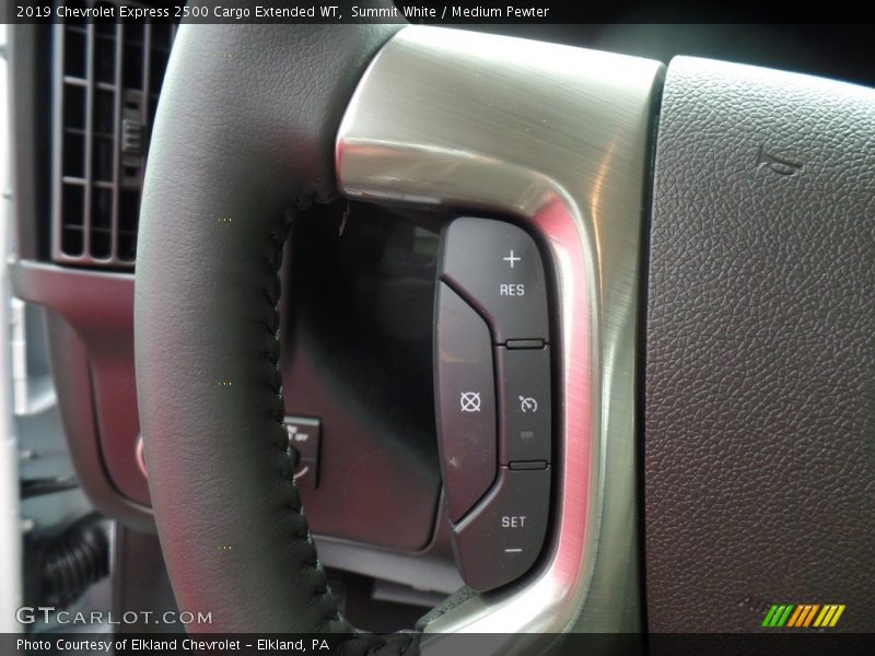 Summit White / Medium Pewter 2019 Chevrolet Express 2500 Cargo Extended WT