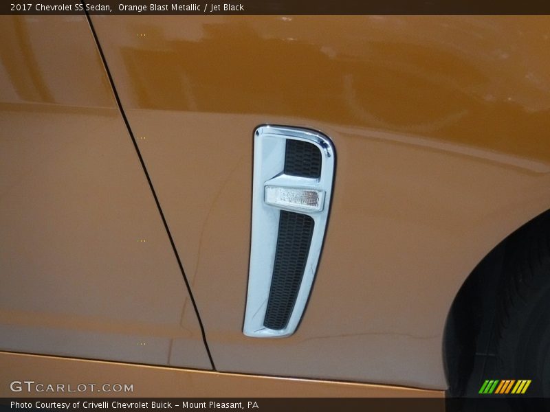 Orange Blast Metallic / Jet Black 2017 Chevrolet SS Sedan