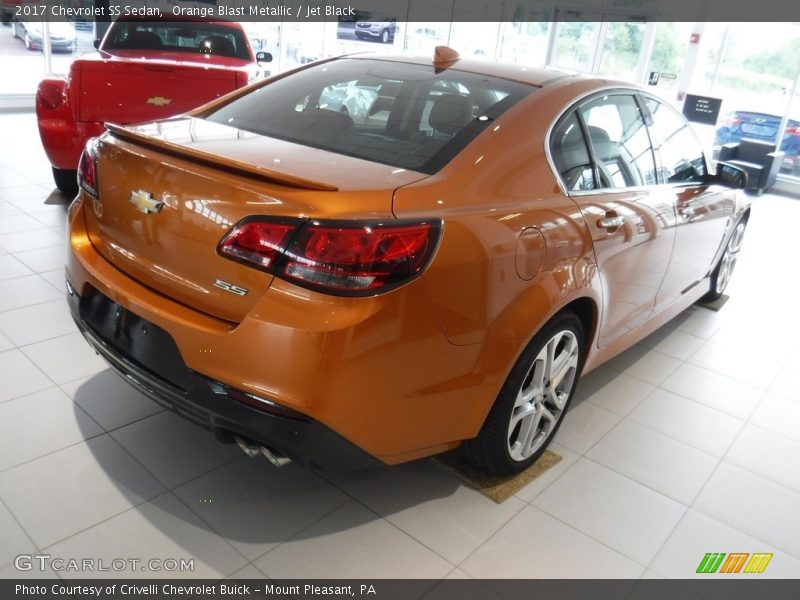 Orange Blast Metallic / Jet Black 2017 Chevrolet SS Sedan