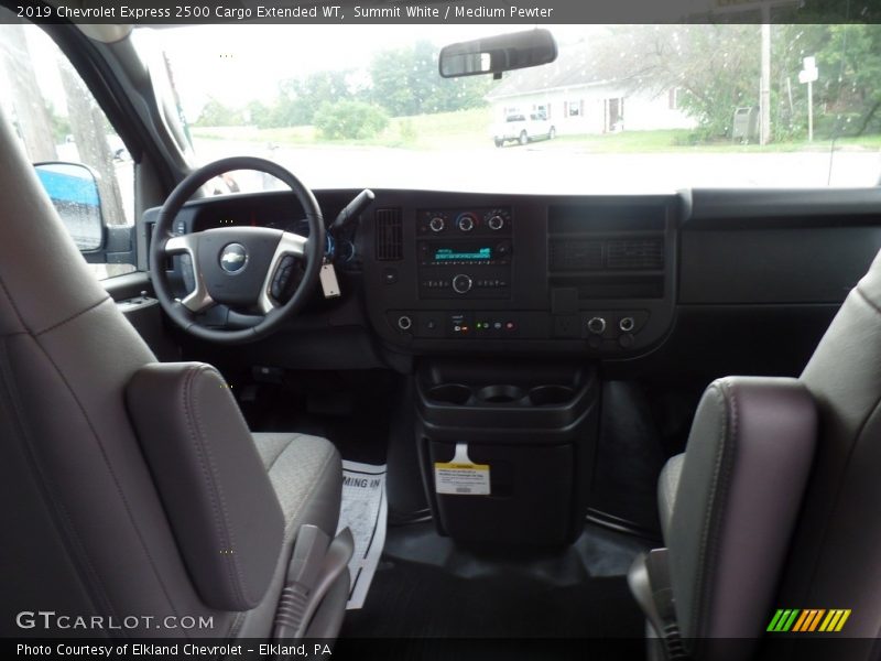 Summit White / Medium Pewter 2019 Chevrolet Express 2500 Cargo Extended WT