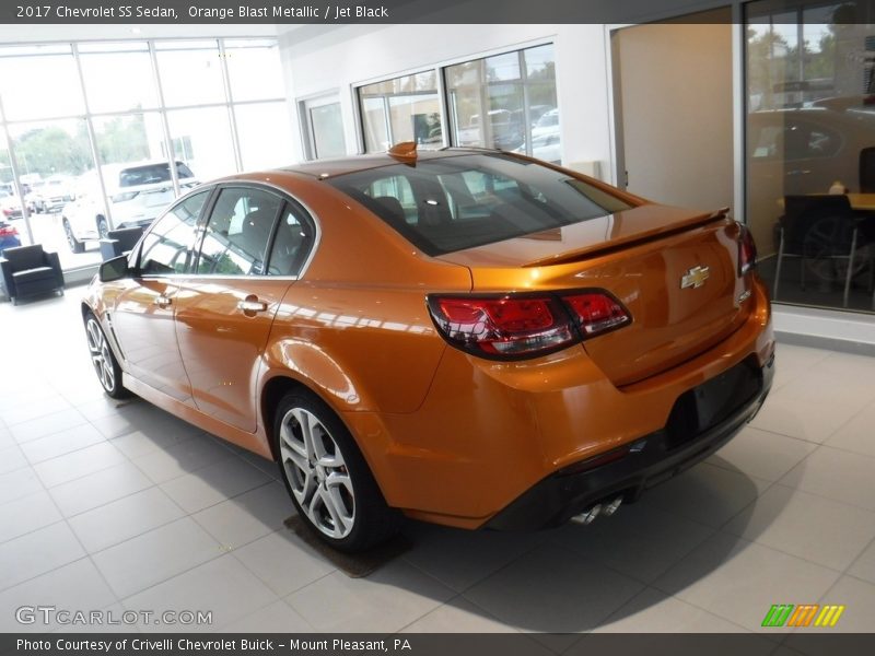 Orange Blast Metallic / Jet Black 2017 Chevrolet SS Sedan