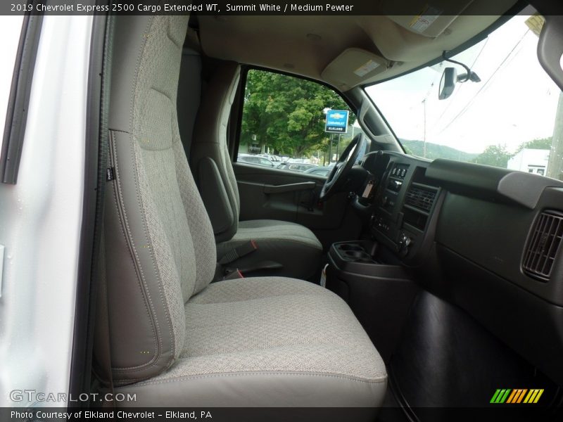 Summit White / Medium Pewter 2019 Chevrolet Express 2500 Cargo Extended WT