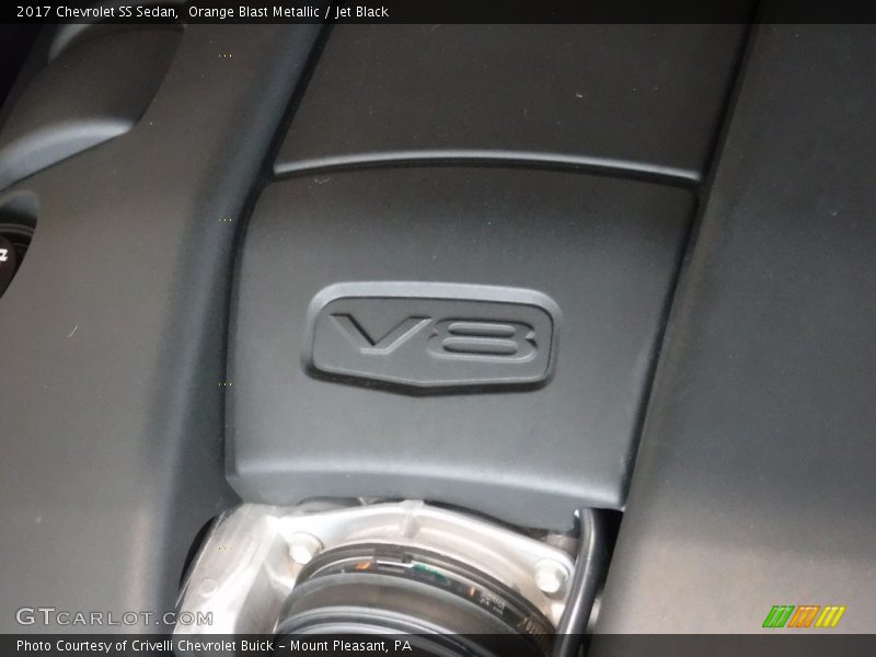 Orange Blast Metallic / Jet Black 2017 Chevrolet SS Sedan