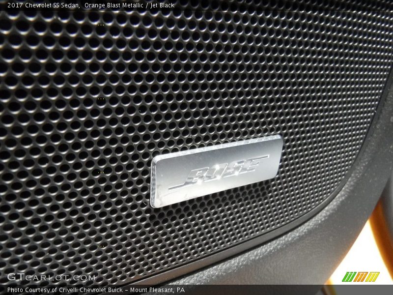 Orange Blast Metallic / Jet Black 2017 Chevrolet SS Sedan