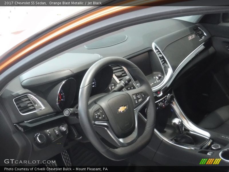 Orange Blast Metallic / Jet Black 2017 Chevrolet SS Sedan