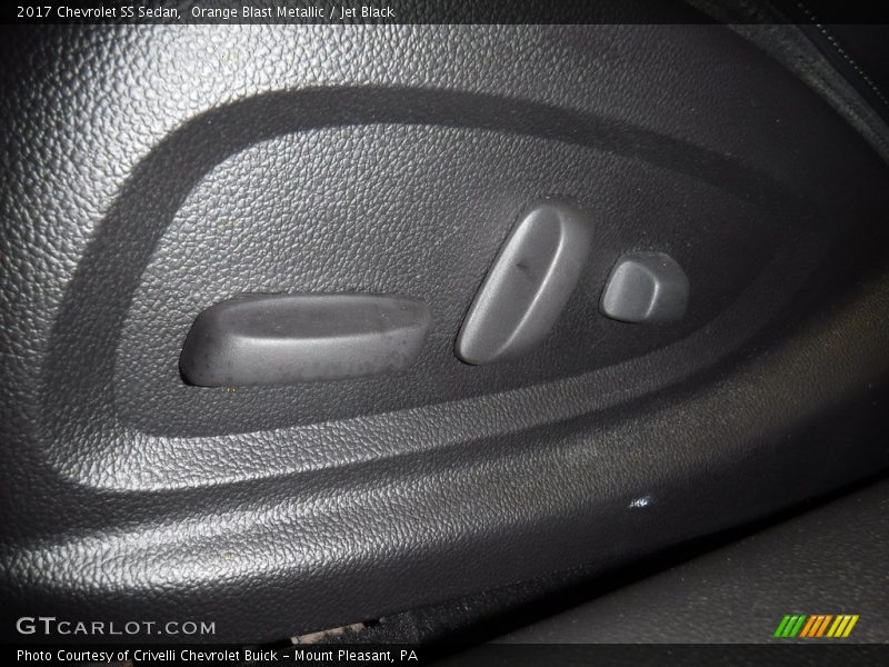 Orange Blast Metallic / Jet Black 2017 Chevrolet SS Sedan