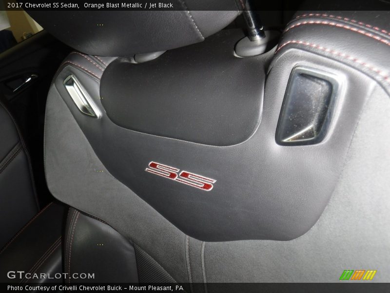Orange Blast Metallic / Jet Black 2017 Chevrolet SS Sedan