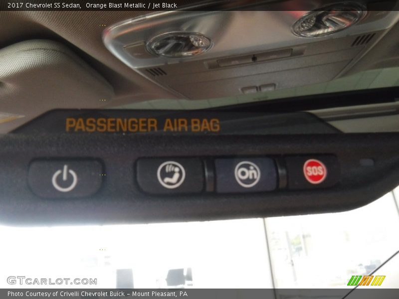 Orange Blast Metallic / Jet Black 2017 Chevrolet SS Sedan