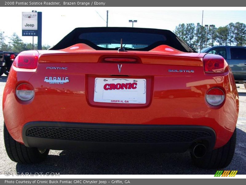 Brazen Orange / Ebony 2008 Pontiac Solstice Roadster