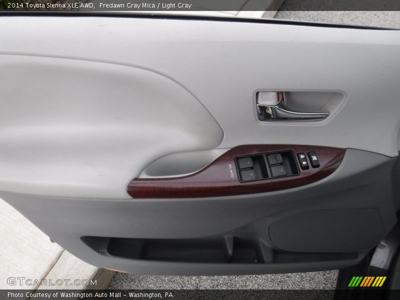 Predawn Gray Mica / Light Gray 2014 Toyota Sienna XLE AWD