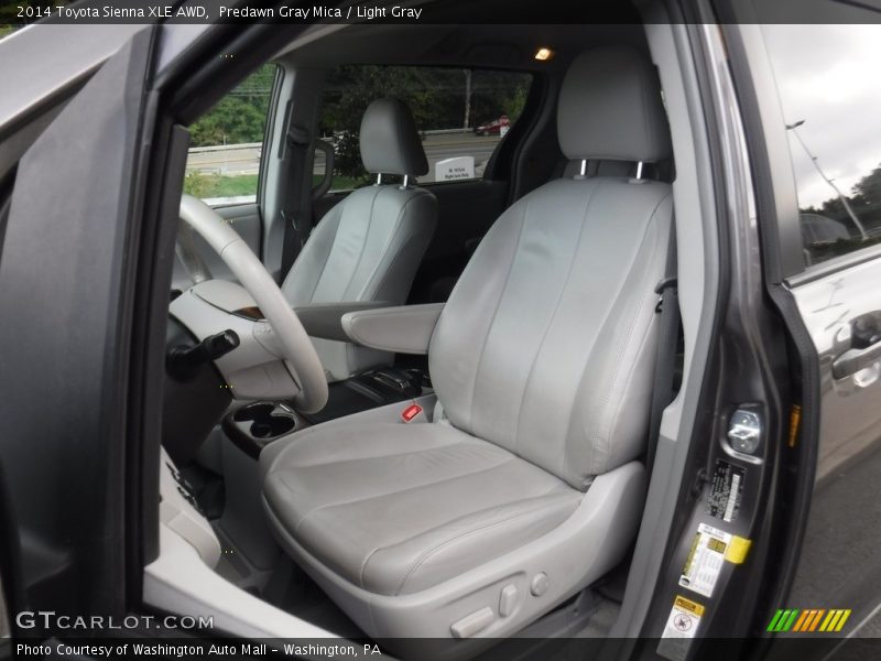 Predawn Gray Mica / Light Gray 2014 Toyota Sienna XLE AWD