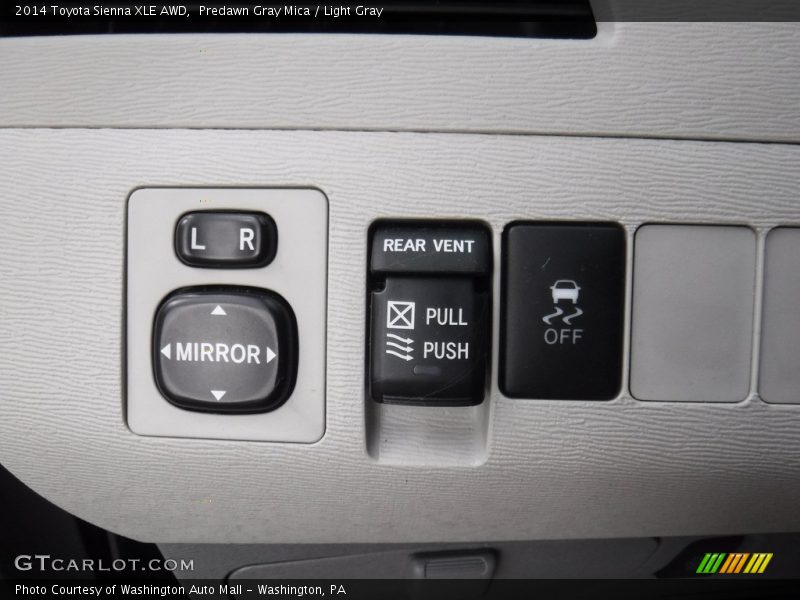 Predawn Gray Mica / Light Gray 2014 Toyota Sienna XLE AWD