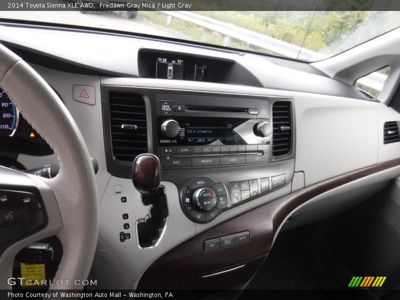 Predawn Gray Mica / Light Gray 2014 Toyota Sienna XLE AWD