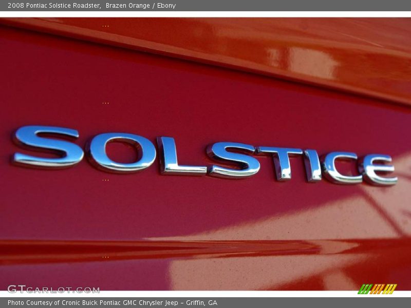 Brazen Orange / Ebony 2008 Pontiac Solstice Roadster
