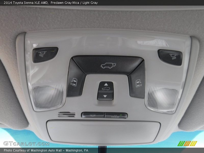 Predawn Gray Mica / Light Gray 2014 Toyota Sienna XLE AWD
