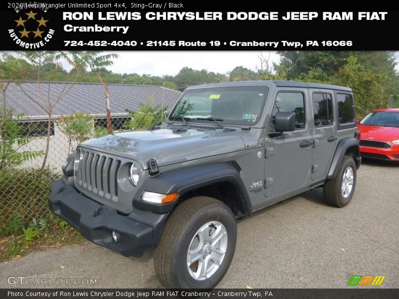 Sting-Gray / Black 2020 Jeep Wrangler Unlimited Sport 4x4