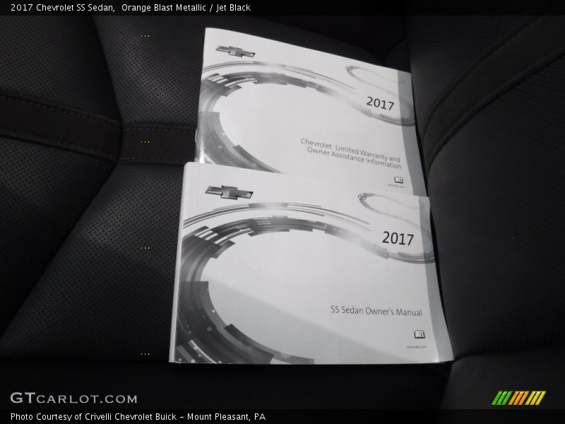 Orange Blast Metallic / Jet Black 2017 Chevrolet SS Sedan