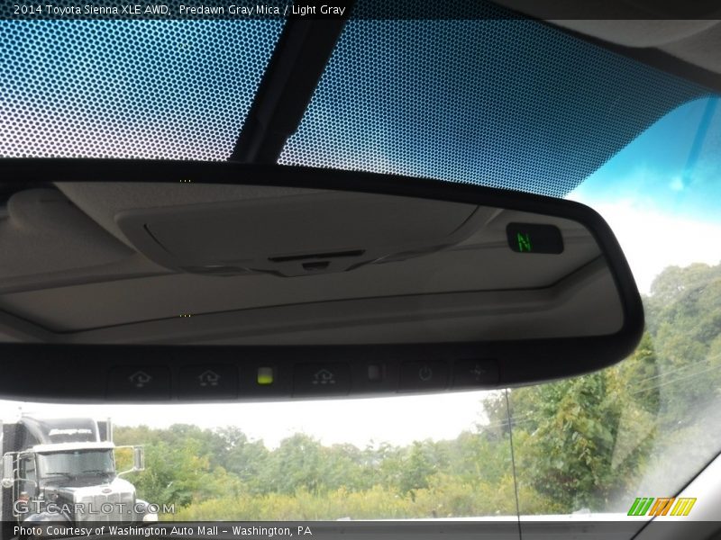 Predawn Gray Mica / Light Gray 2014 Toyota Sienna XLE AWD