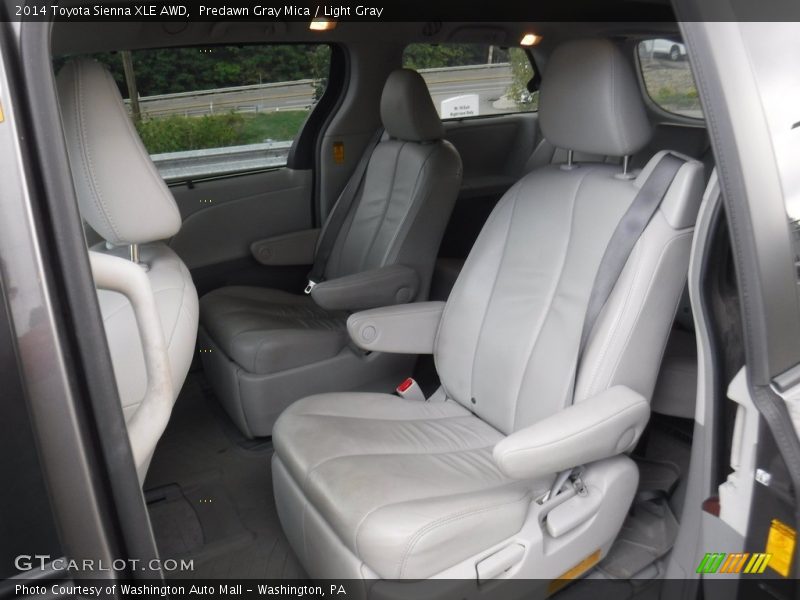 Predawn Gray Mica / Light Gray 2014 Toyota Sienna XLE AWD