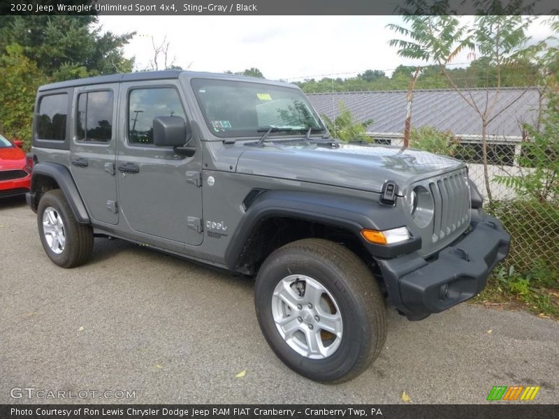 Sting-Gray / Black 2020 Jeep Wrangler Unlimited Sport 4x4