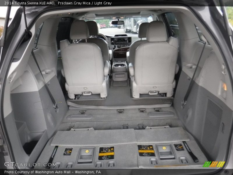 Predawn Gray Mica / Light Gray 2014 Toyota Sienna XLE AWD