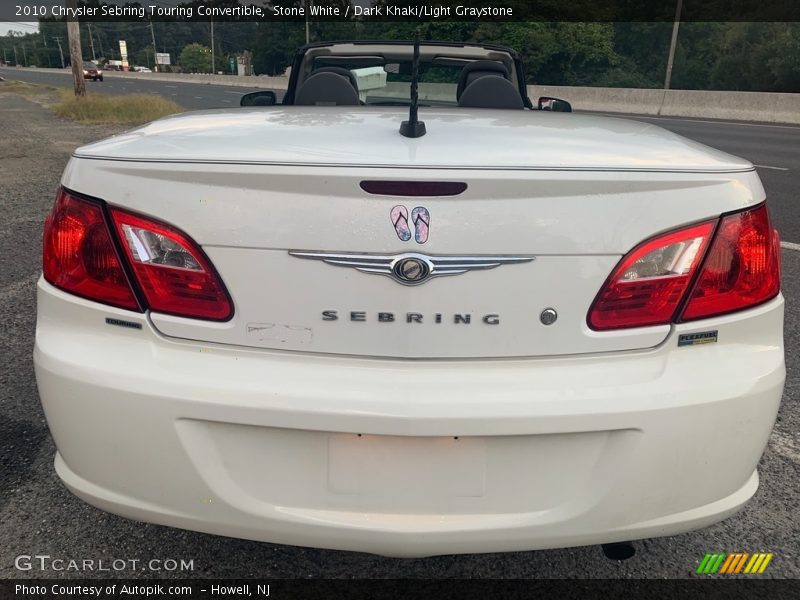 Stone White / Dark Khaki/Light Graystone 2010 Chrysler Sebring Touring Convertible