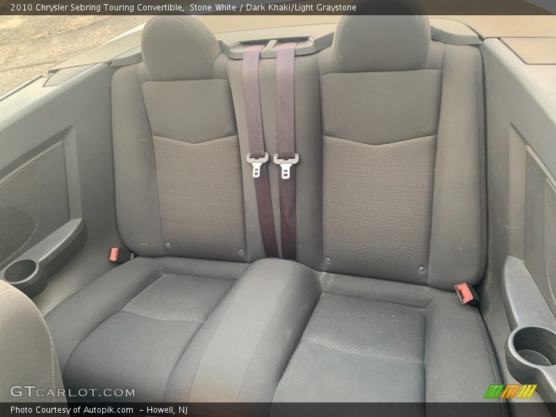 Stone White / Dark Khaki/Light Graystone 2010 Chrysler Sebring Touring Convertible