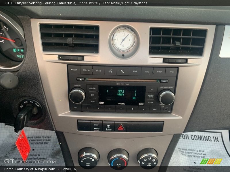 Stone White / Dark Khaki/Light Graystone 2010 Chrysler Sebring Touring Convertible