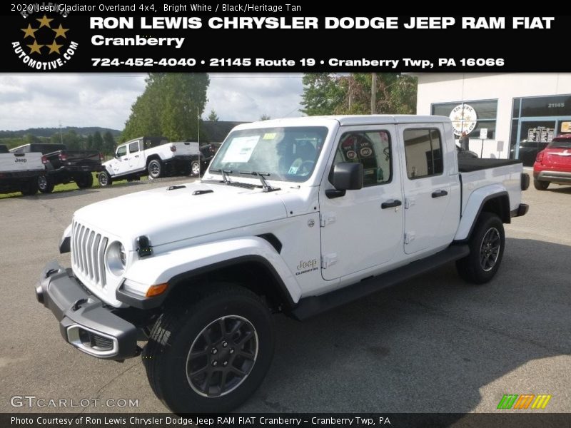 Bright White / Black/Heritage Tan 2020 Jeep Gladiator Overland 4x4